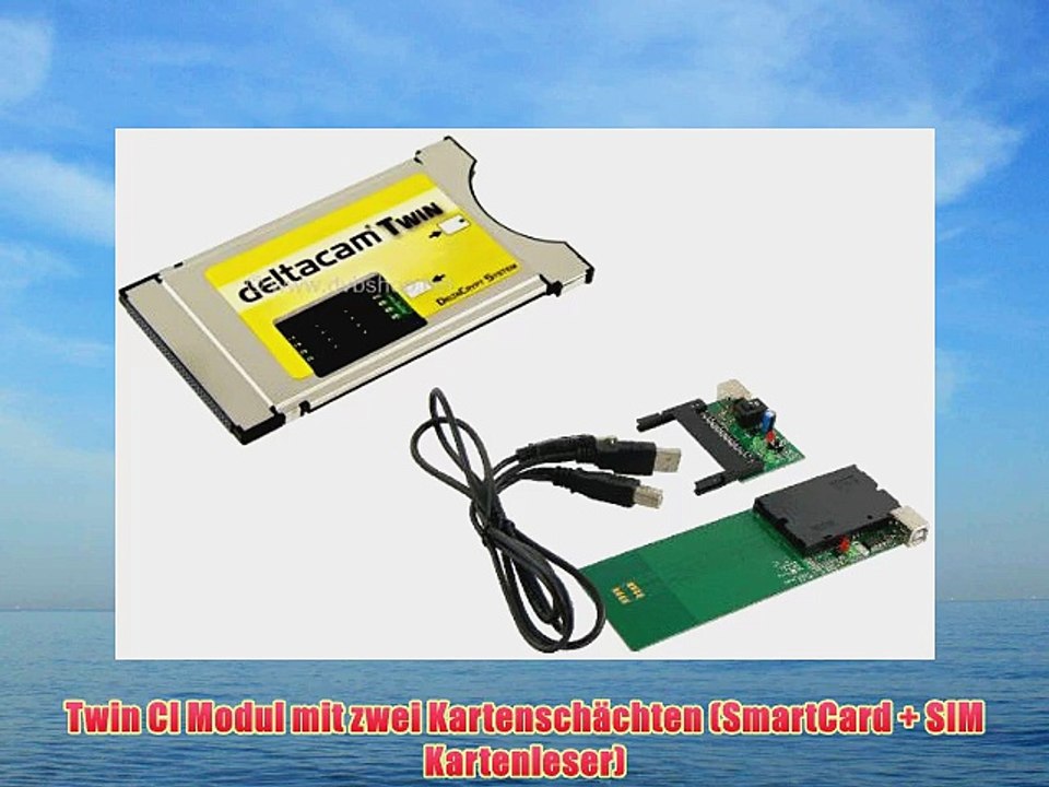 Bundle: Deltacam Twin Deltacrypt CI Cam Modul   USB Programmer