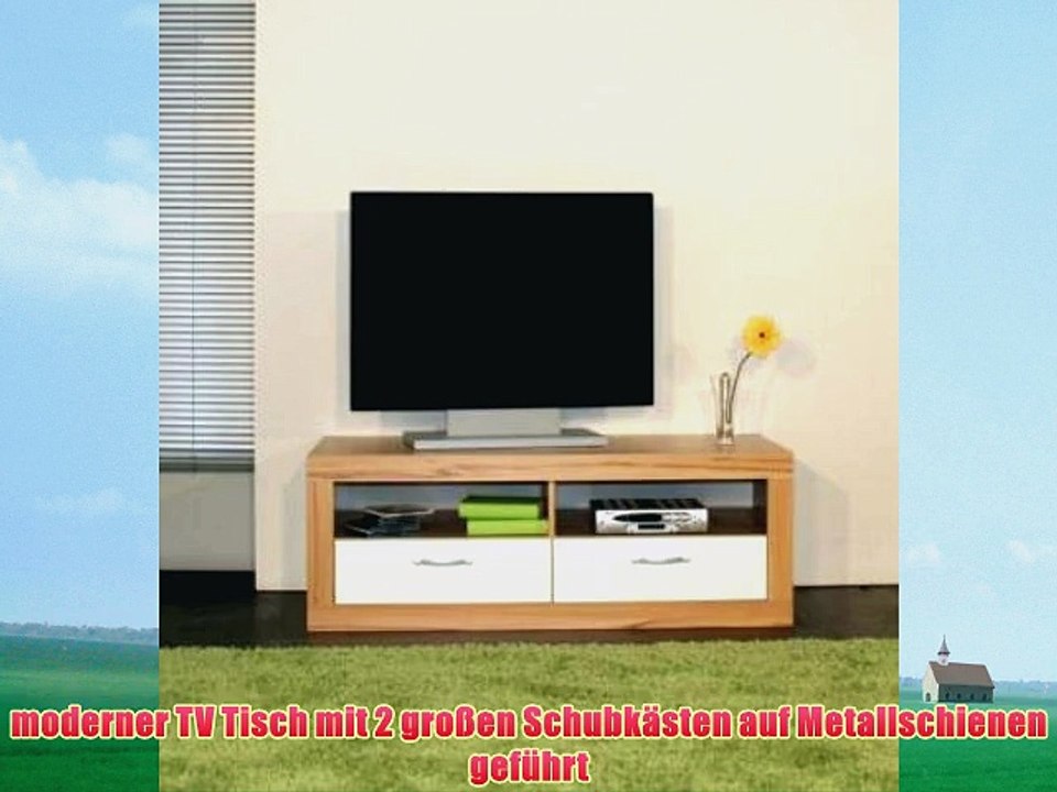 8011 - TV-Teil / Fernseh-Tisch / Lowboard in mehreren Farben verf?gbar kernbuche / wei?
