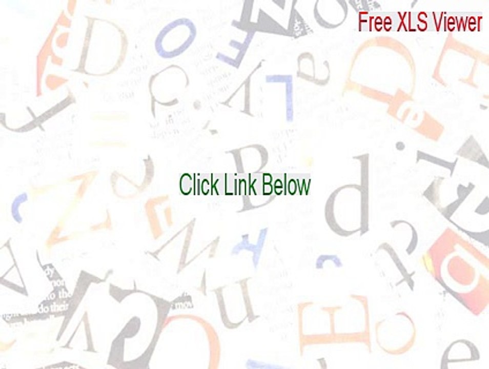 Free XLS Viewer Free Download [Download Now]