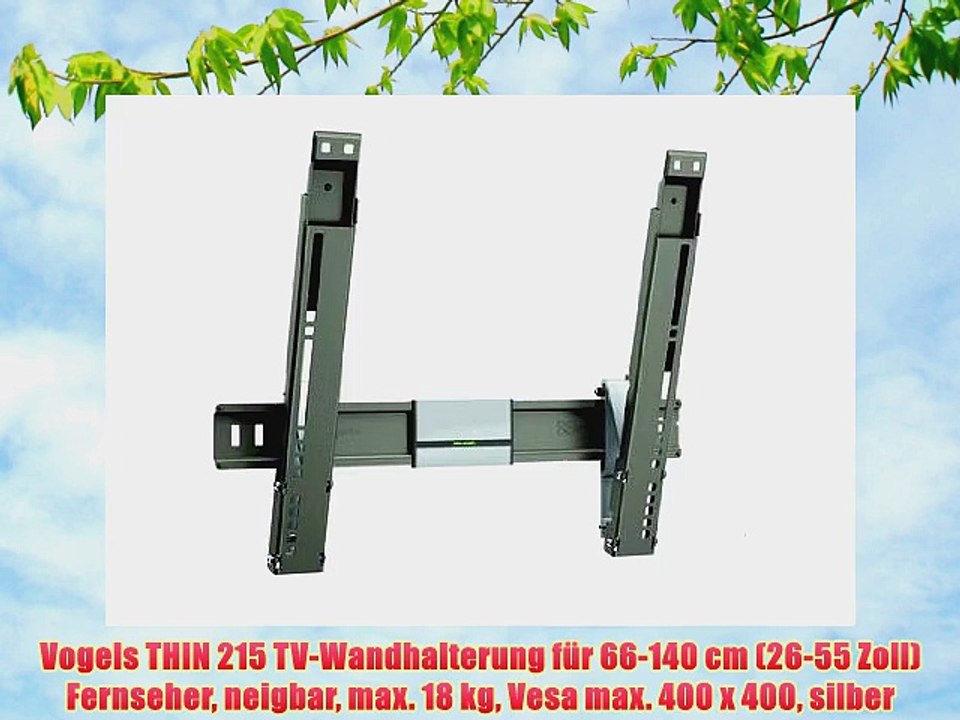 Vogels THIN 215 TV-Wandhalterung f?r 66-140 cm (26-55 Zoll) Fernseher neigbar max. 18 kg Vesa