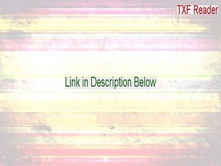 TXF Reader Crack [Free Download 2015]