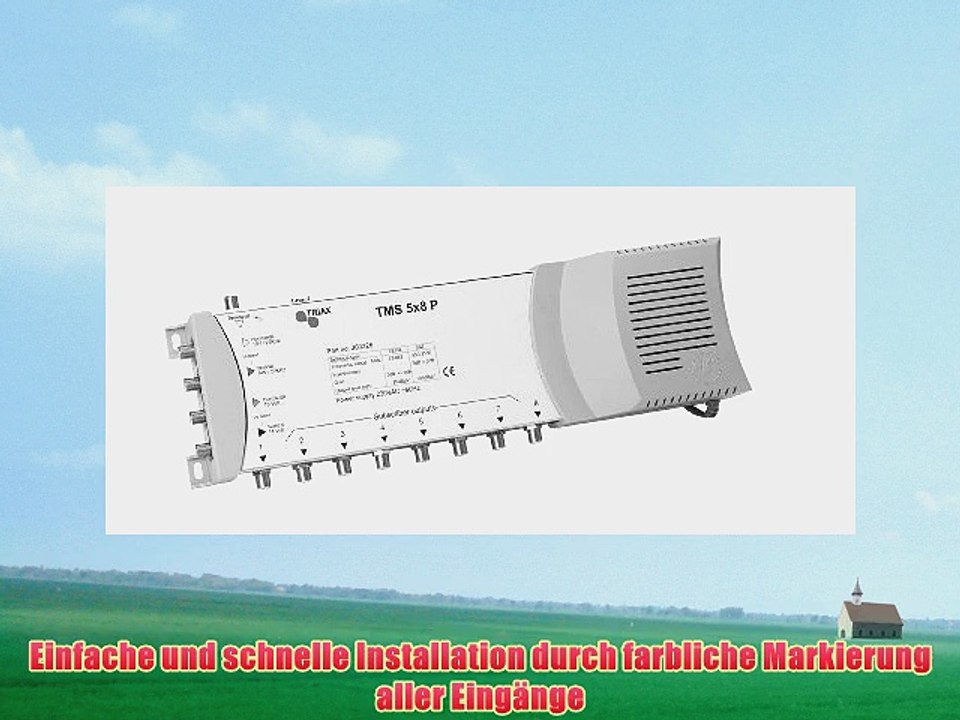 Triax TMS 5x8 P Multischalter (5 Eing?ngen (4x SAT 1x terrestrisch) und 8 Ausg?ngen)