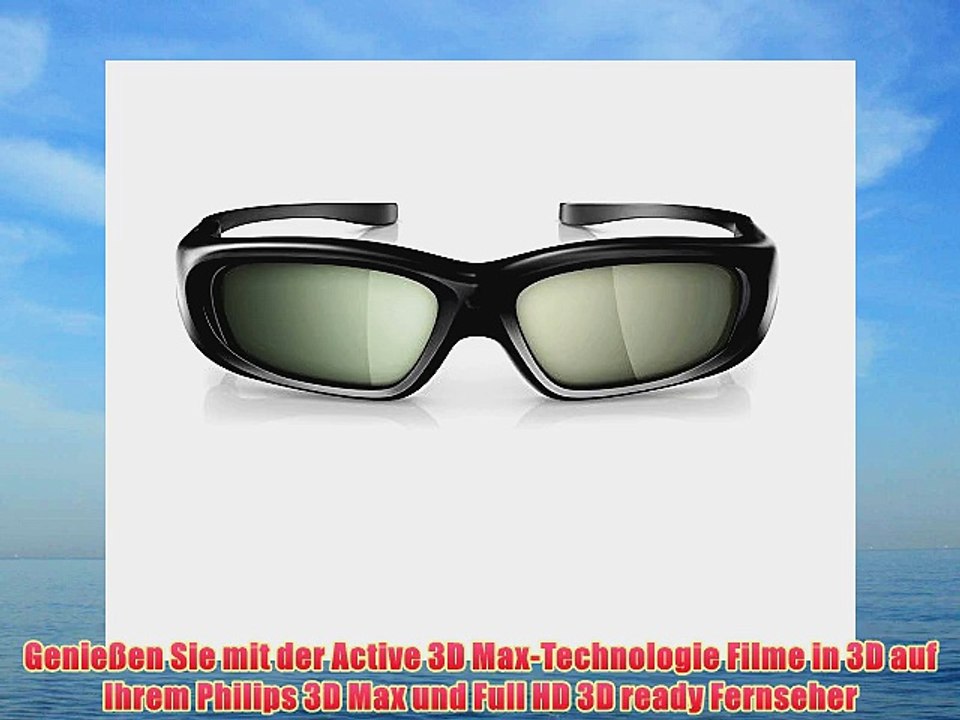 Philips PTA508/00 3D-Max Aktiv-Brille (Umschaltm?glichkeit 2-Spieler Fullscreen Gaming)
