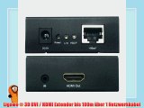 Ligawo ? 3D DVI / HDMI Extender bis 100m ?ber 1 Netzwerkkabel