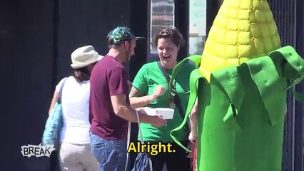 Sign Spinner Stand In Prank