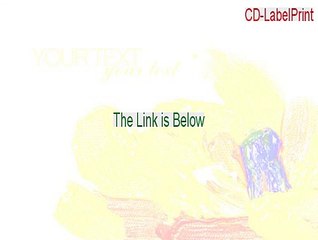 CD-LabelPrint Crack (Legit Download)