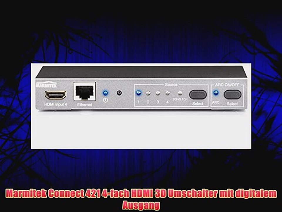 Marmitek Connect 421 4-fach HDMI 3D Umschalter mit digitalem Ausgang