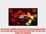 Elite Screens R120WH1 ezFrame Series Leinwand (Diagonal 3048 cm (120 Zoll) H?he 1499 cm (59