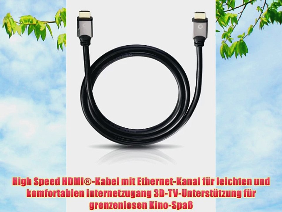 Oehlbach Black Magic 510  High-Speed-HDMI?-Kabel mit Ethernet  schwarz  5.10 m