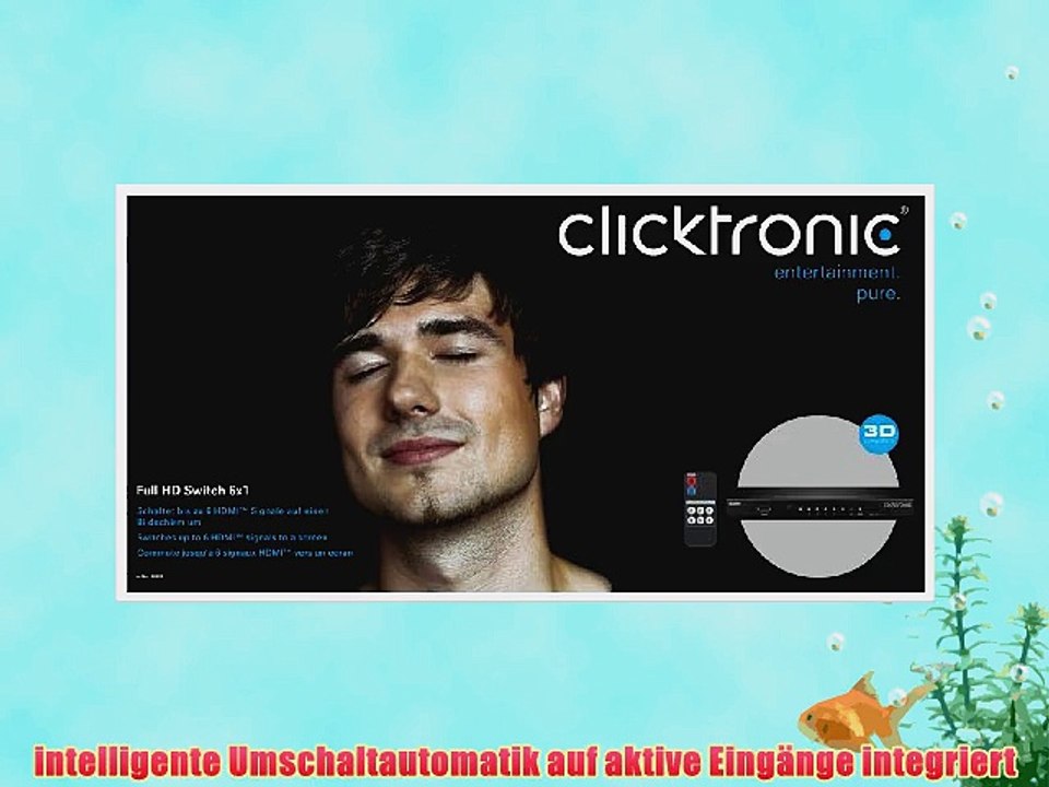 Clicktronic Advanced HDMI Switch (6 IN/1 OUT Full HD 3D-TV)