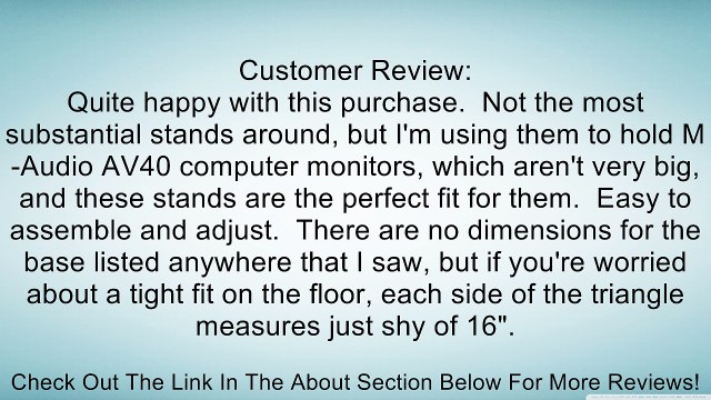 Samson MS200 Heavy Duty Studio Monitor Stands Review