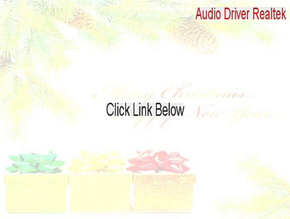 Audio Driver Realtek.exe Full [Instant Download 2015]