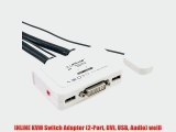 INLINE KVM Switch Adapter (2-Port DVI USB Audio) wei?