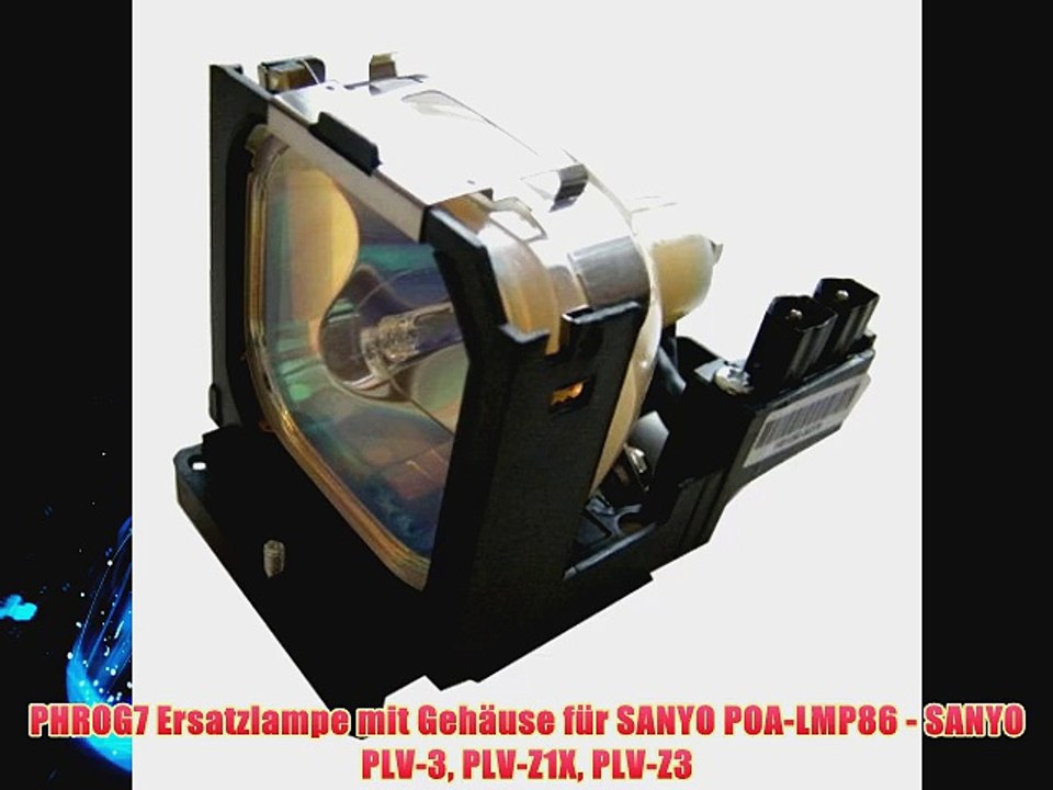 PHROG7 Ersatzlampe mit Geh?use f?r SANYO POA-LMP86 - SANYO PLV-3 PLV-Z1X PLV-Z3