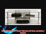 VCM 14150 TV-M?bel Zumbo LCD Rack LED Tisch aluminium / klarglas