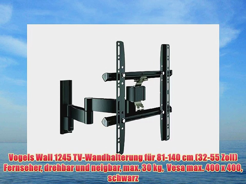 Vogels Wall 1245 TV-Wandhalterung f?r 81-140 cm (32-55 Zoll) Fernseher drehbar und neigbar