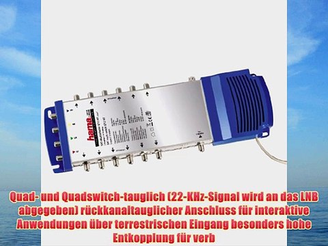 Hama SAT-Multischalter Lypsi SE 5/12 (5 Eing?nge 12 Ausg?nge) HDTV und 3D-tauglich mit Netzteil