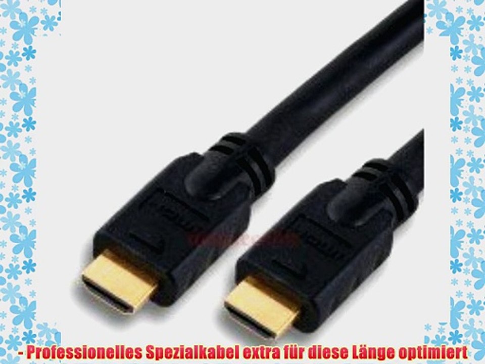 Premium HDMI Kabel 15m - Spezialkabel f?r den Einsatz hinter Verteilern Splitter Switch Umschalter