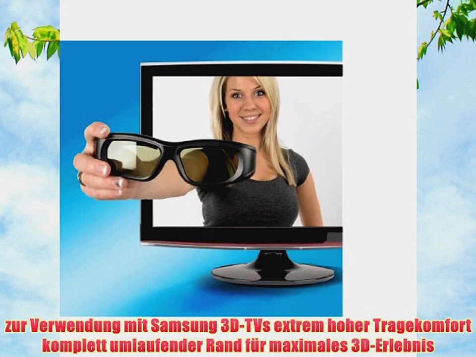 Hama 3D-Shutterbrille f?r Samsung 3D-TVs Funk schwarz