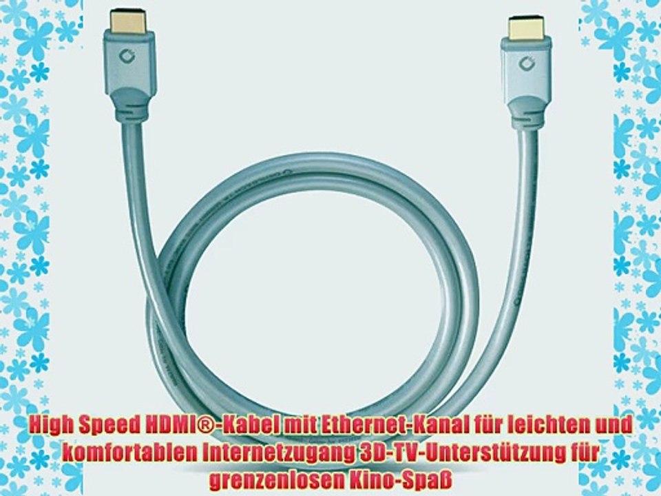 Oehlbach White Magic 510  High-Speed-HDMI?-Kabel mit Ethernet  wei?  5.10 m