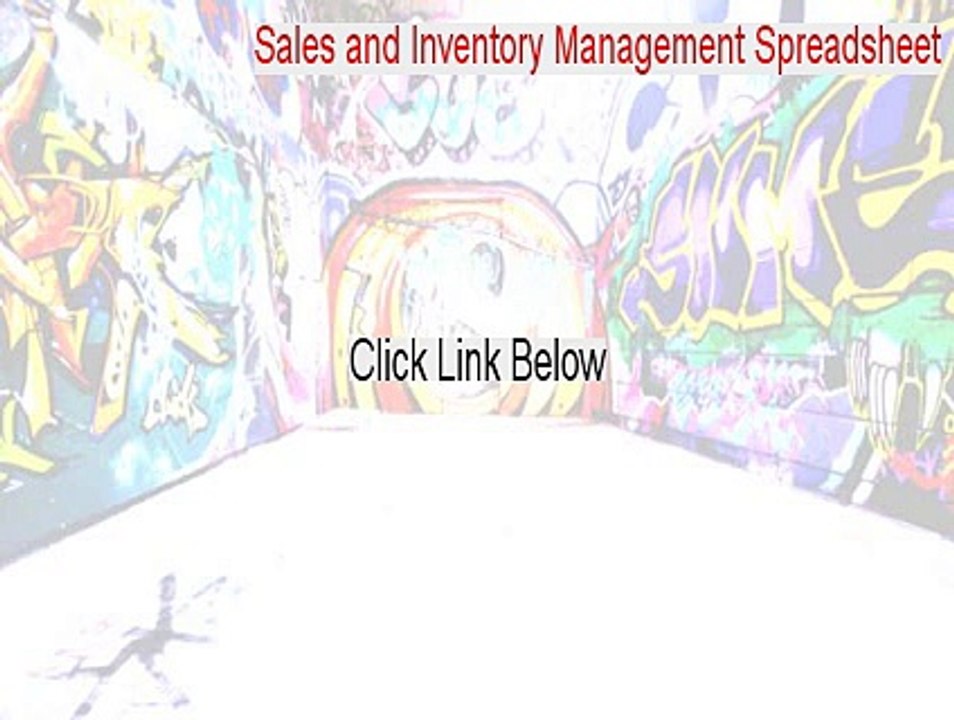 Sales and Inventory Management Spreadsheet Key Gen (Legit Download 2015)