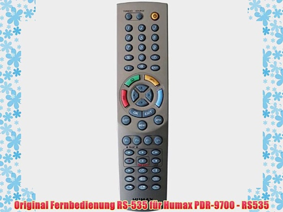 Original Fernbedienung RS-535 f?r Humax PDR-9700 - RS535