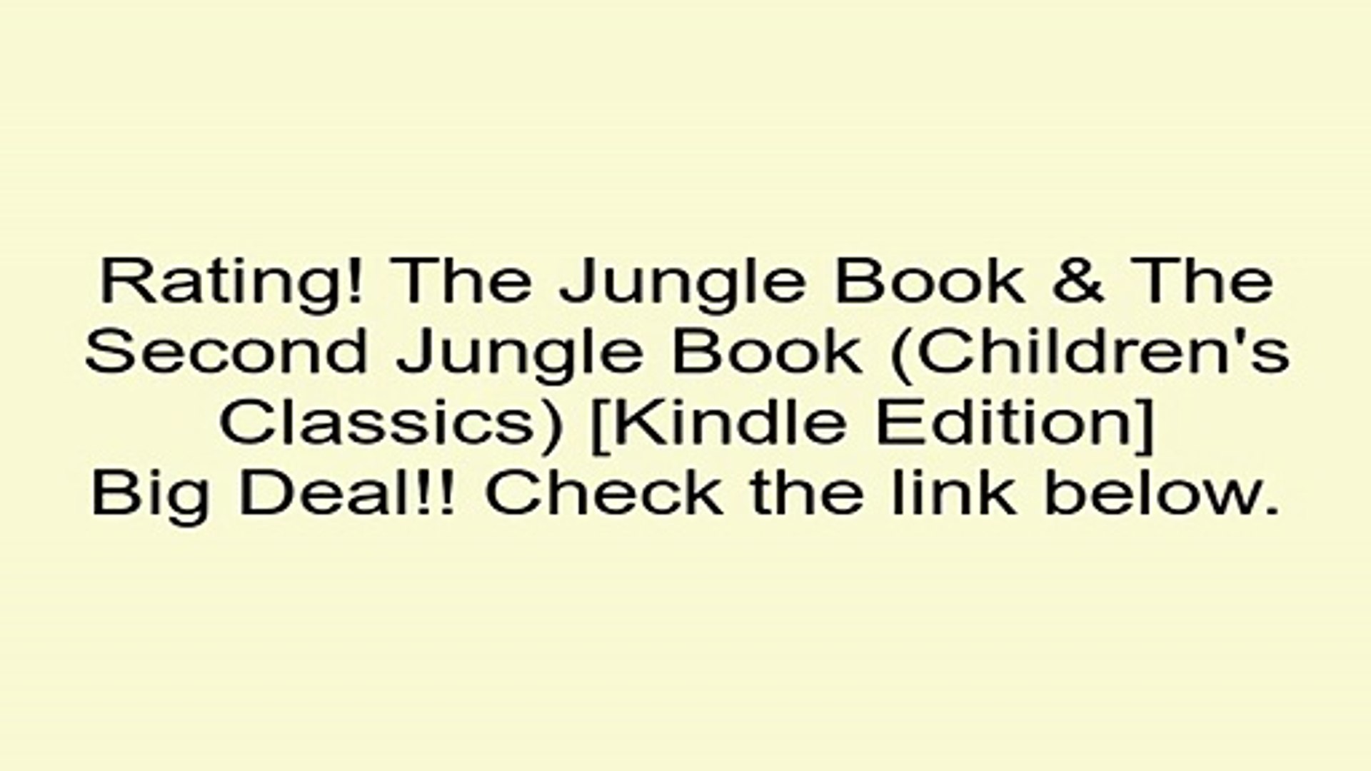 Download The Jungle Book The Second Jungle Book Childrens Classics Kindle Edition Review - 