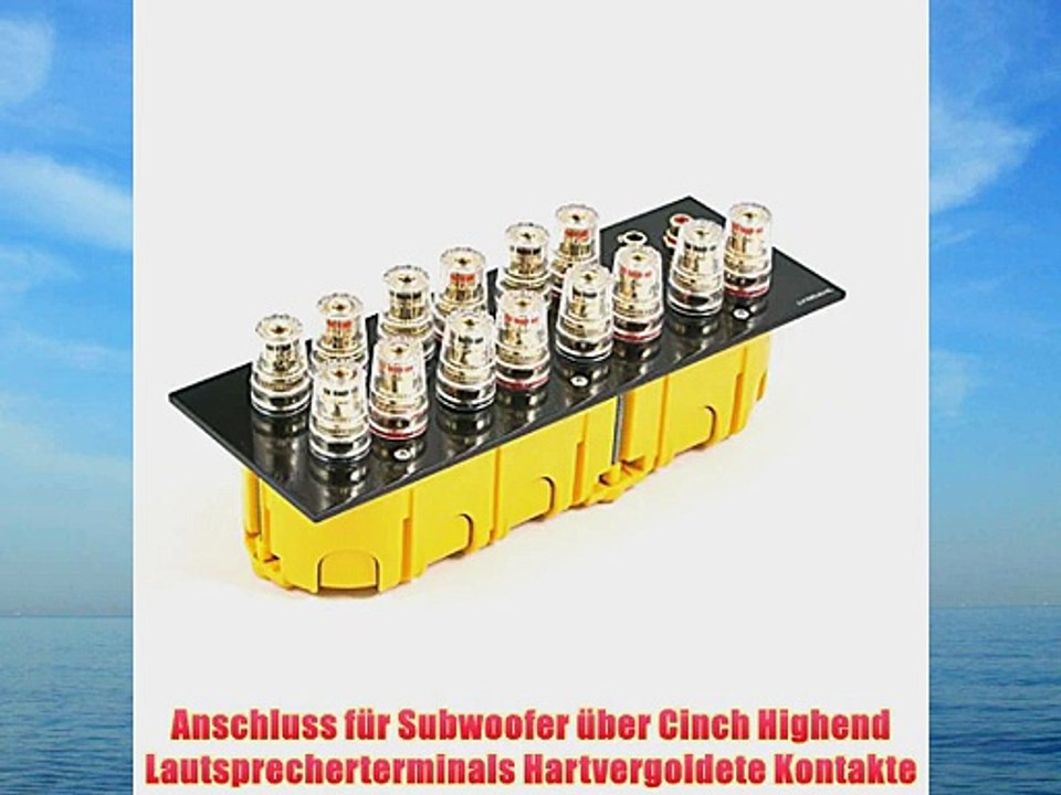 Lyndahl highend lautsprecherblende lkl007 f?r 7.1 surround lautsprecherterminal passend f?r