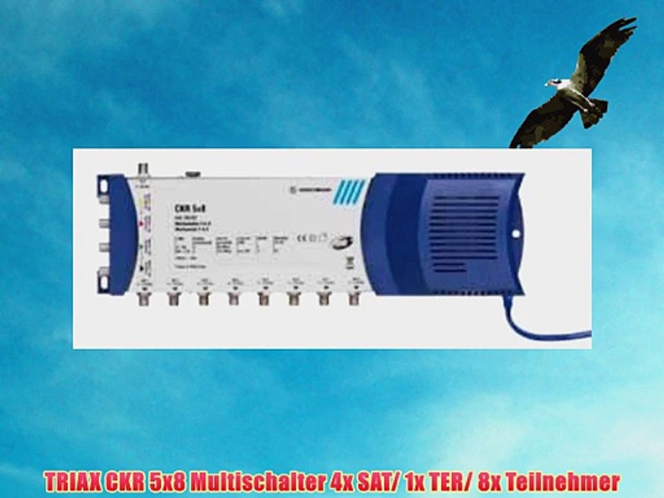 TRIAX CKR 5x8 Multischalter 4x SAT/ 1x TER/ 8x Teilnehmer