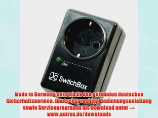 Schaltsteckdose SwitchBox-T12 - Medienger?te ?ber 12V-Trigger-Signal ein-/ausschalten (Medienger?te