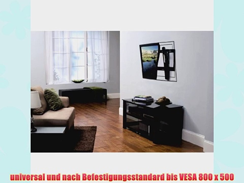 Sanus Systems TV Wandhalterung Motion f?r 94 - 165 cm (37 - 65 Zoll) Fernseher max.68 kg Schwarz