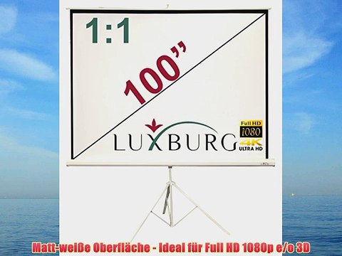 Luxburg? 99 178x178 cm Full HD 3D Manual Leinwand Beamer Projektionsleinwand mit abnehmbaren