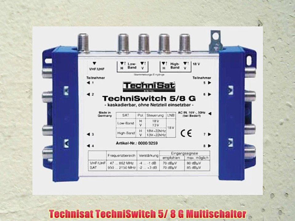 Technisat techniswitch 5/ 8 g multischalter