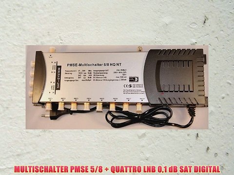MULTISCHALTER PMSE 5/8 QUATTRO LNB 01 dB SAT DIGITAL