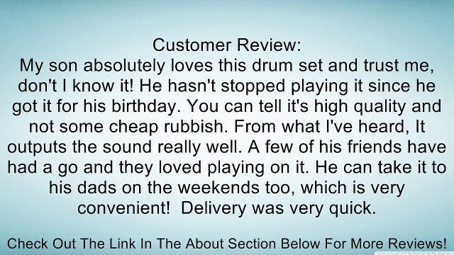 SadoTech Portable Foldable Electronic Musical Drum Set - Six Pads for Bass Drum, Acoustic Snare, High Tom, Low Floor Tom, Pedal Hi-Hat, and Crash Symbol Review