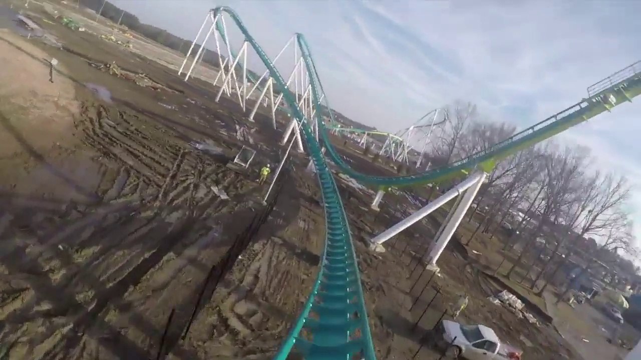 Incredible Fury325 Mega Rollercoaster test run in POV : SCARY!