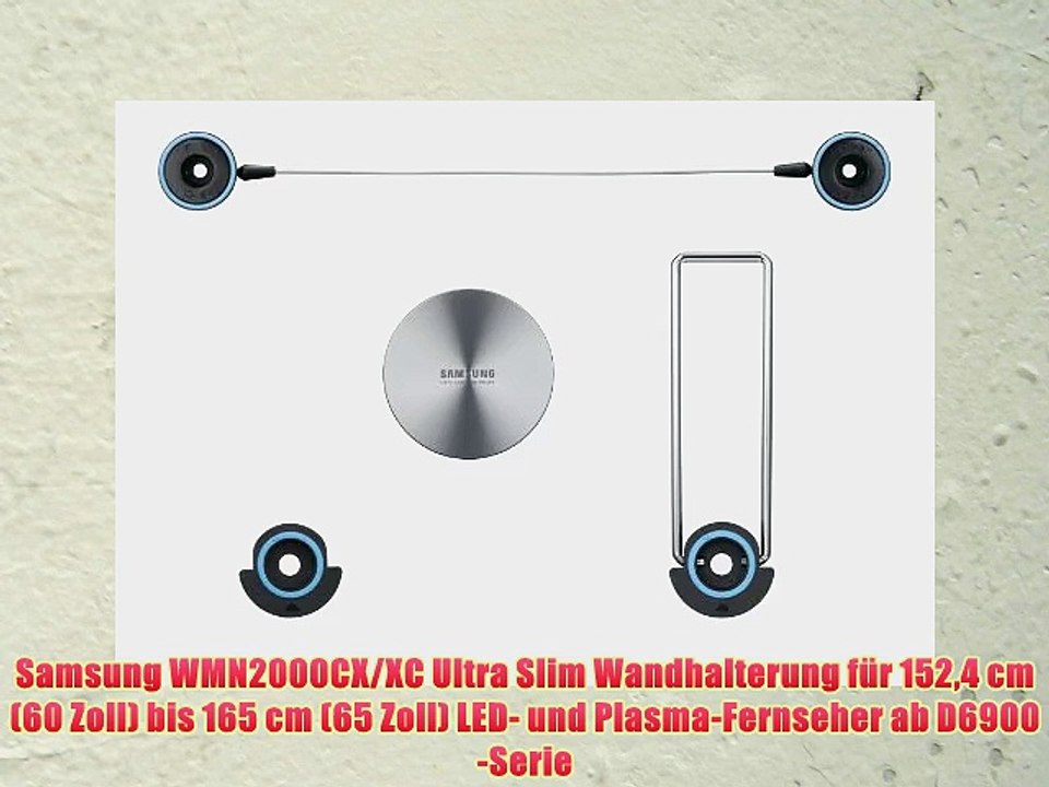 Samsung WMN2000CX/XC Ultra Slim Wandhalterung f?r 1524 cm (60 Zoll) bis 165 cm (65 Zoll) LED-