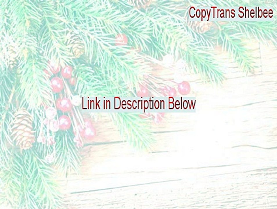 CopyTrans Shelbee Key Gen (Download Now)