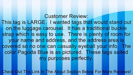 Samsonite Large Vinyl ID Tag Review