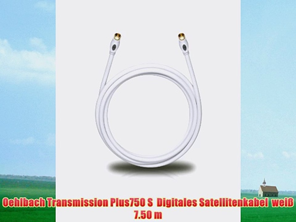 Oehlbach Transmission Plus750 S  Digitales Satellitenkabel  wei?  7.50 m