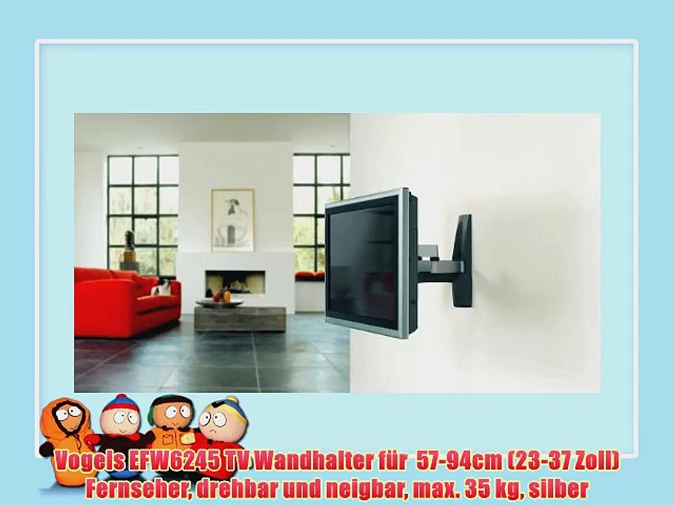 Vogels EFW6245 TV Wandhalter f?r  57-94cm (23-37 Zoll) Fernseher drehbar und neigbar max. 35