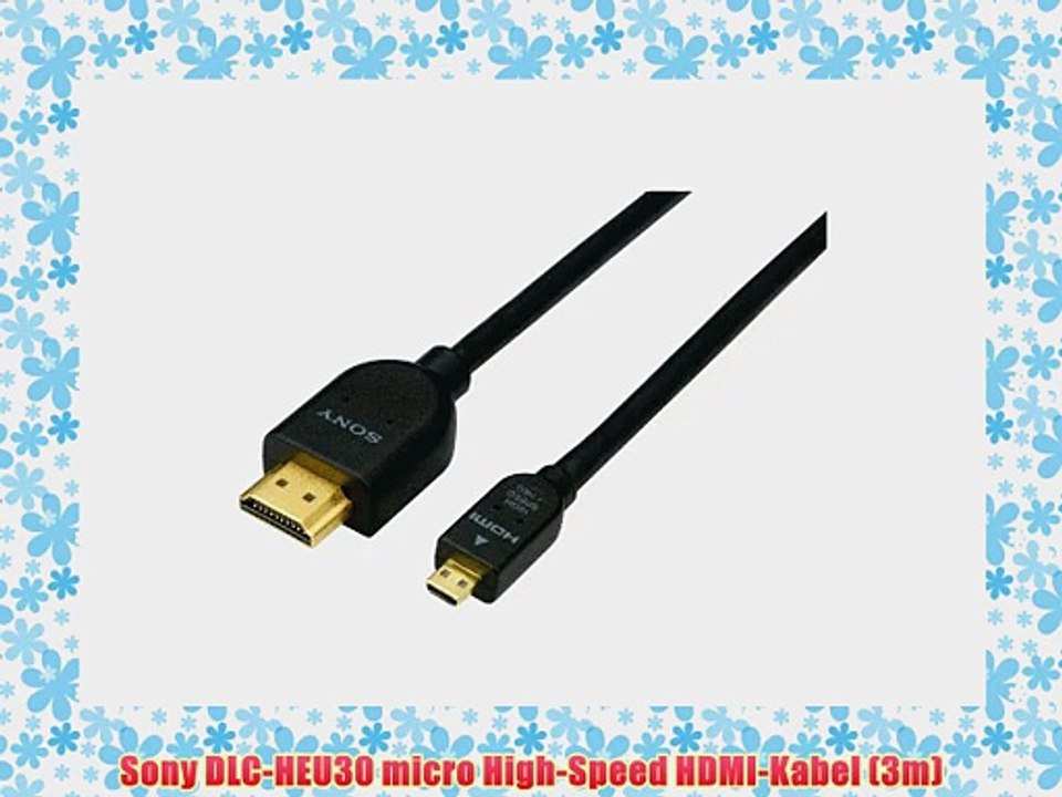 Sony DLC-HEU30 micro High-Speed HDMI-Kabel (3m)