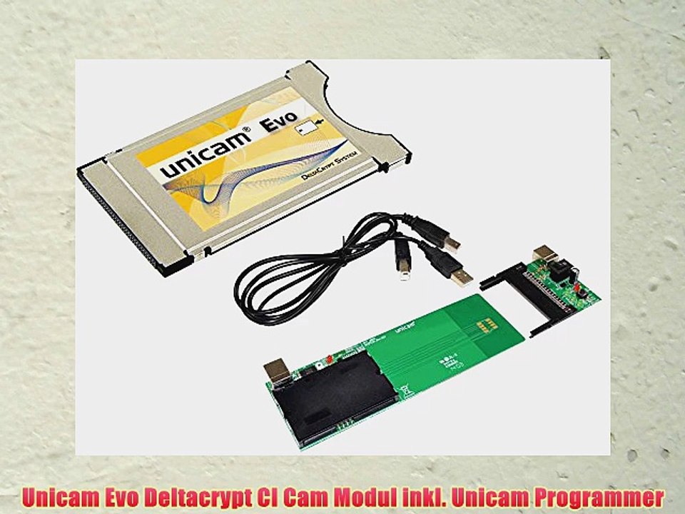 Unicam Evo Deltacrypt CI Cam Modul inkl. Unicam Programmer