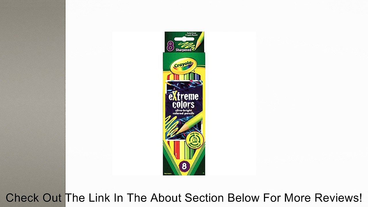 Crayola Extreme Colors Pencils, Set of 8 (CYO681120) Review