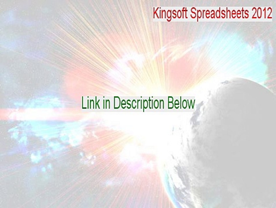 Kingsoft Spreadsheets 2012 Full Download - Legit Download (2015)
