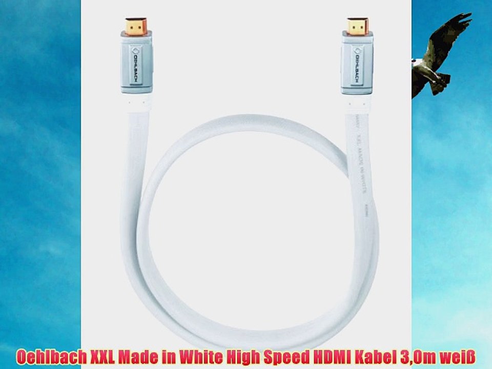 Oehlbach XXL Made in White High Speed HDMI Kabel 30m wei?
