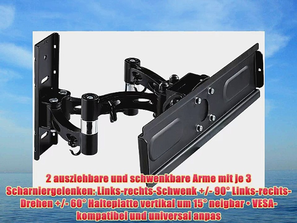 Flexible Wandhalterung f?r Plasma/LCD TV bis 1067 cm (42) und 40 kg