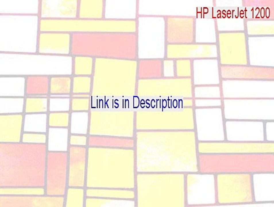 HP LaserJet 1200 Download Free (hp laserjet 1200 parts)