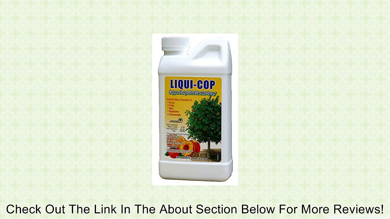 Monterey Lawn & Garden Prod LG3100 PT Liquid-Cop Fungicide Review