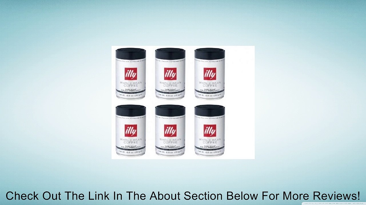 illy Caffe Scuro Whole Bean Coffee (Dark Roast Black Label) 8.8 coffee cans (Pack of 6) Review
